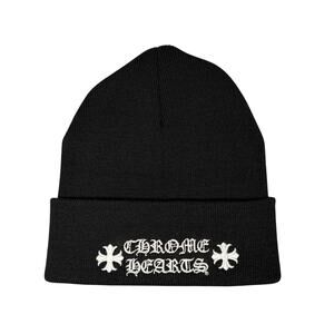 Chrome Hearts Embroidered Logo Beanie Black